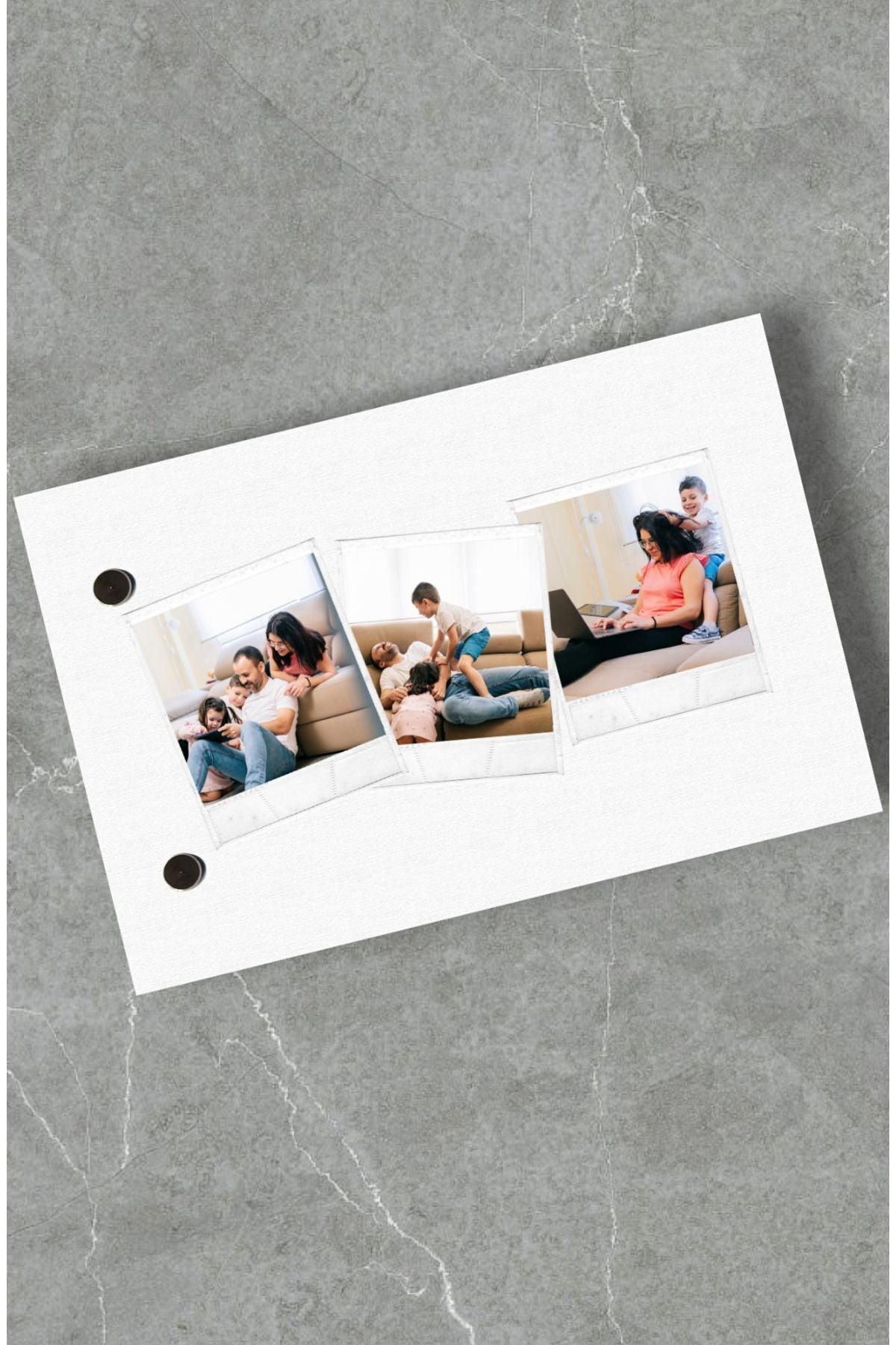 Kişiye özel aile zamanı flipbook fotoğraf albümü tasarımı