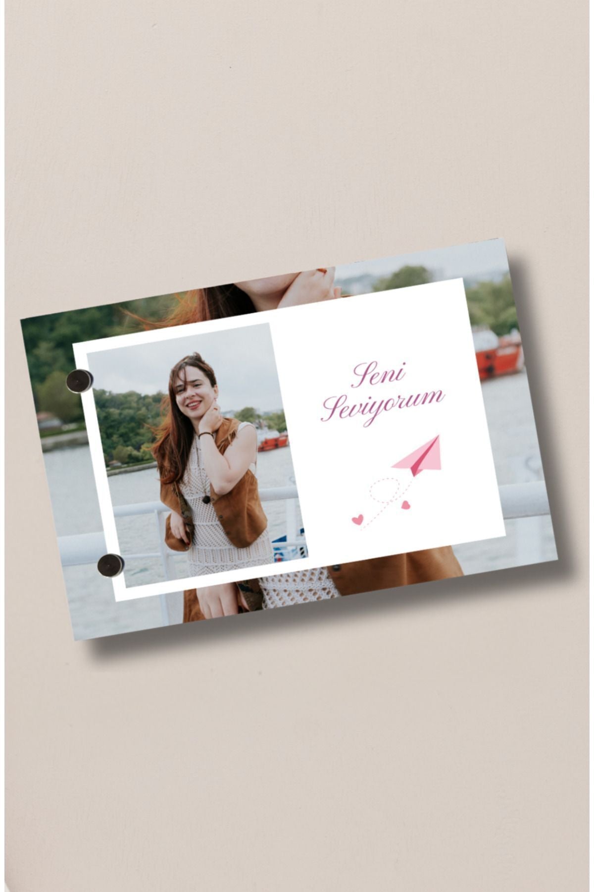 Flipbook şu anda seviyorum temalı 20 sayfa fotoğraf albümü iç sayfa