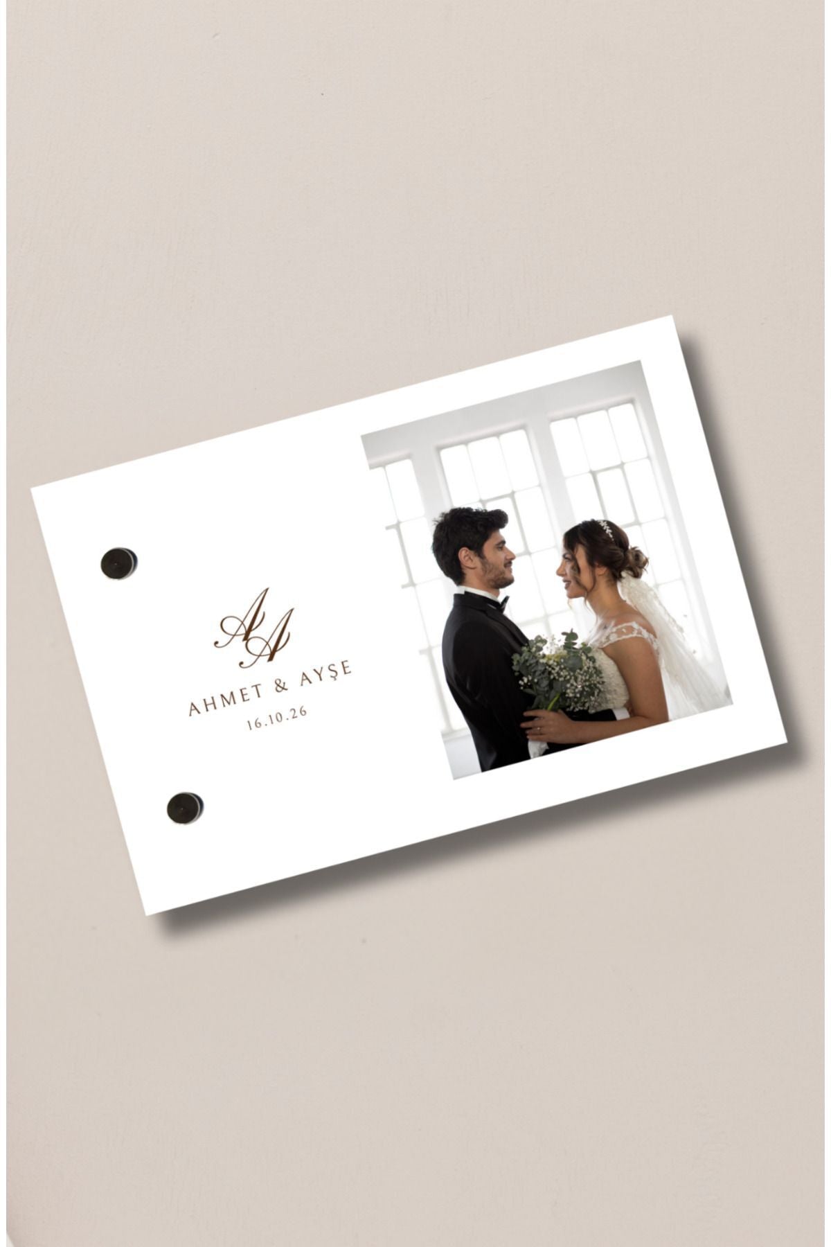 Düğün zamanı kişiye özel flipbook fotoğraf albümü