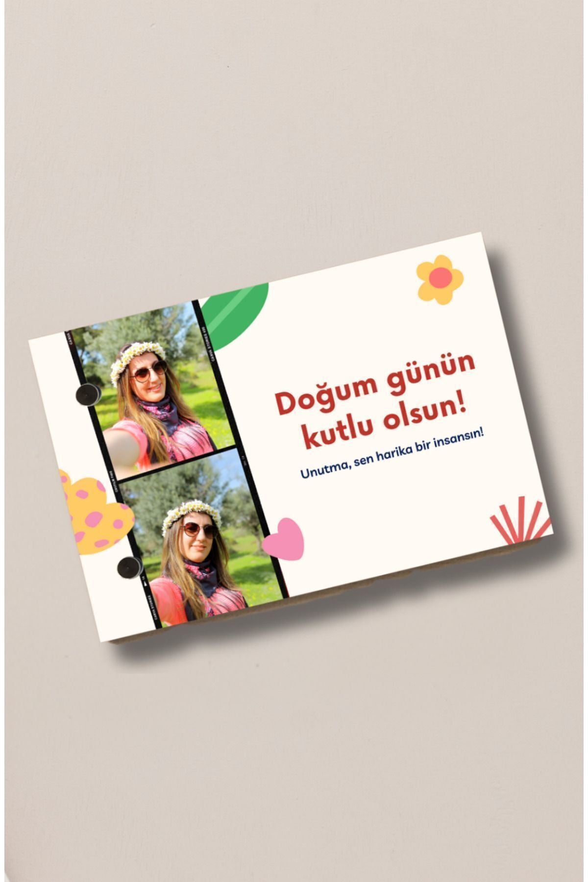 İyiki sen temalı kişiye özel flipbook fotoğraf albümü