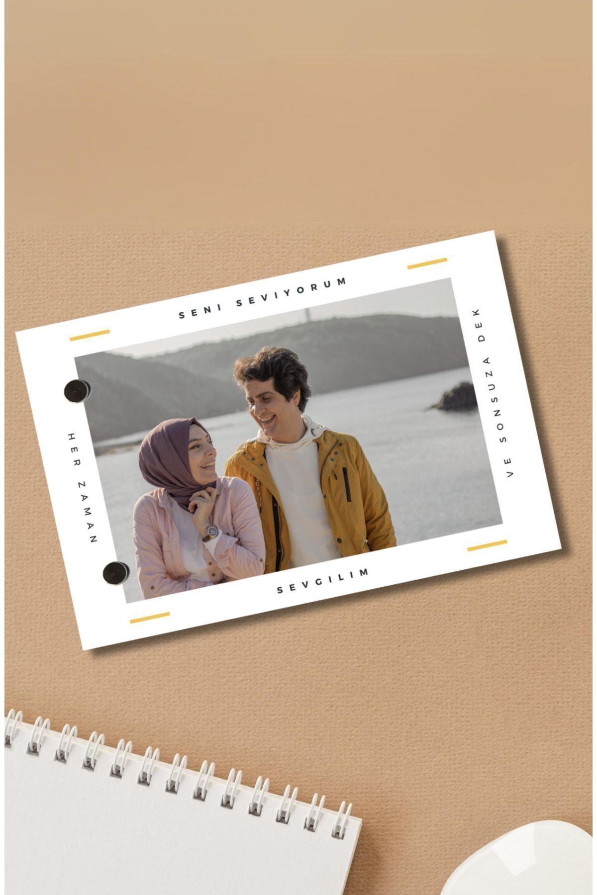 Sevgi zamanı temalı kişiye özel flipbook fotoğraf albümü