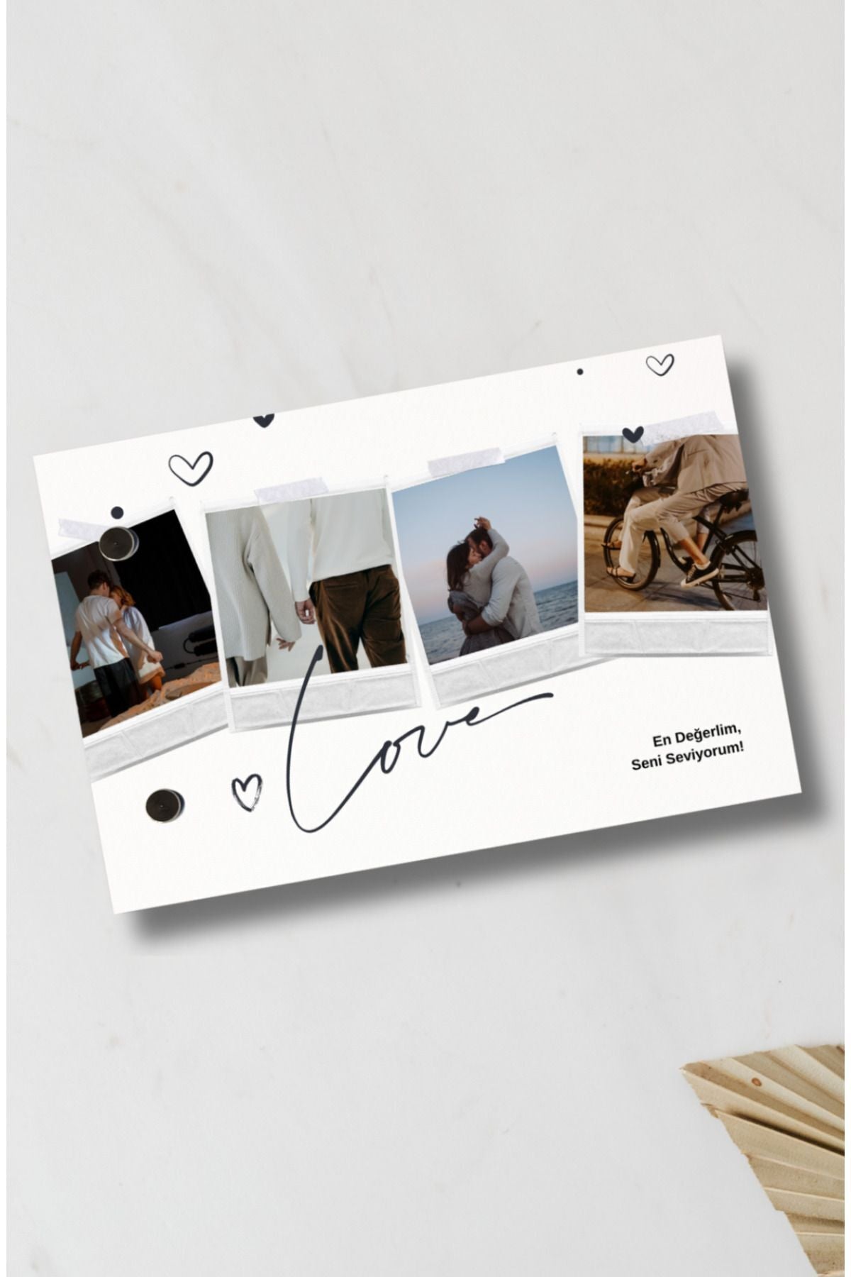 Sevgililer günü temalı kişiye özel flipbook fotoğraf albümü