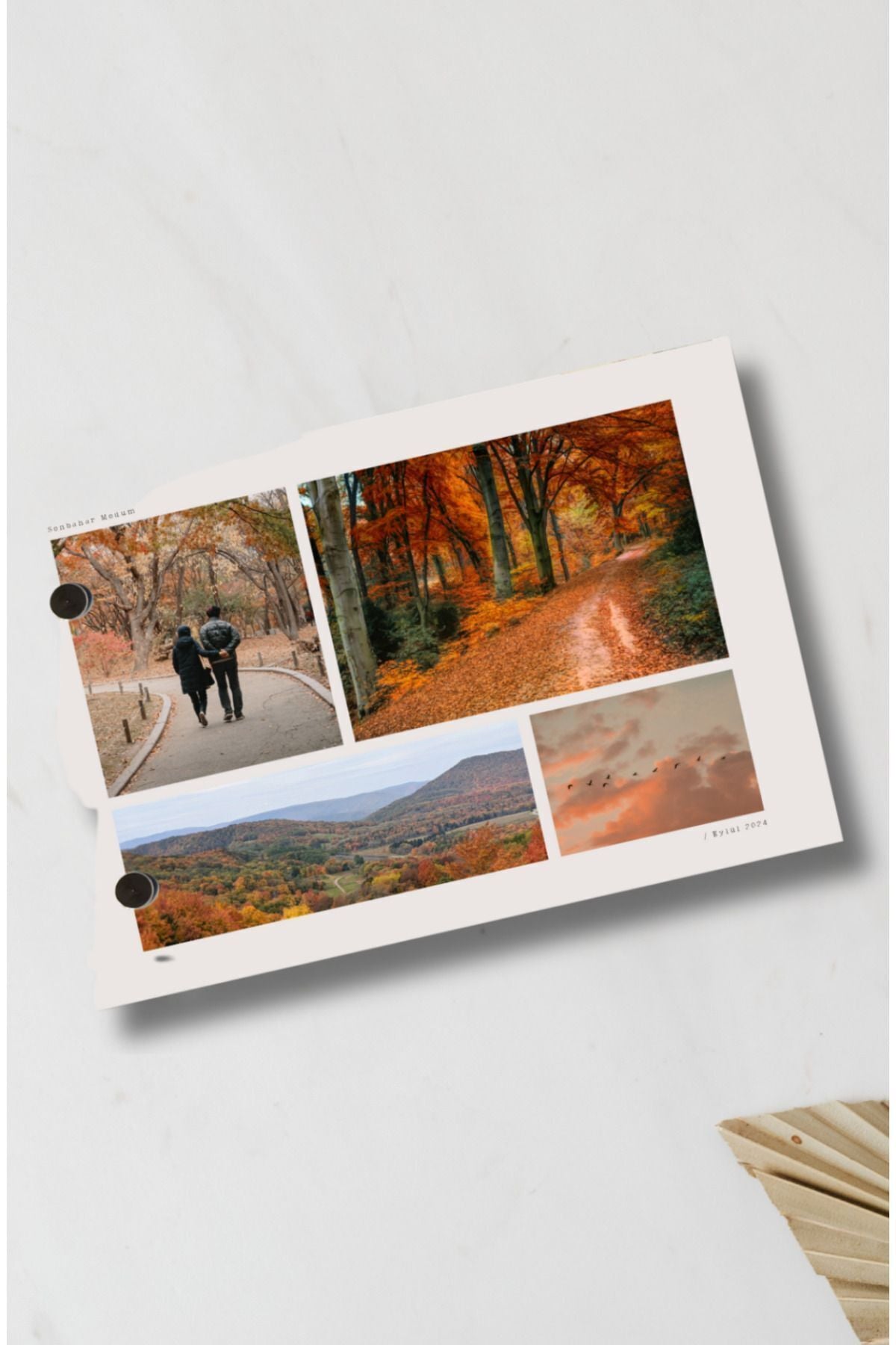 Sonbahar temalı kişiye özel flipbook fotoğraf albümü