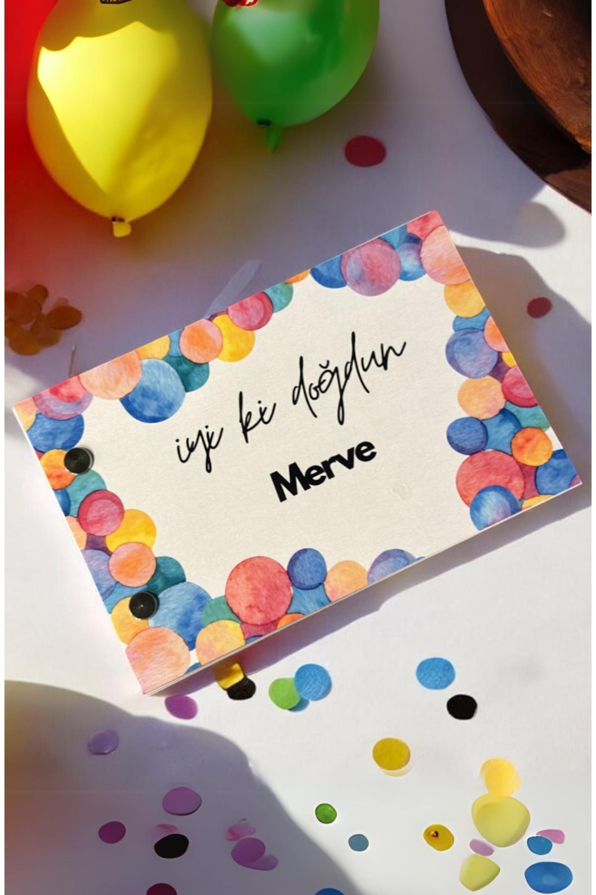 Kişiye Özel Flipbook Doğum Günü Temalı 20 Sayfa Fotoğraf Albümü 10x15 Cm (FOTOĞRAF GÖNDERİLMELİDİR) - MementoBoxes