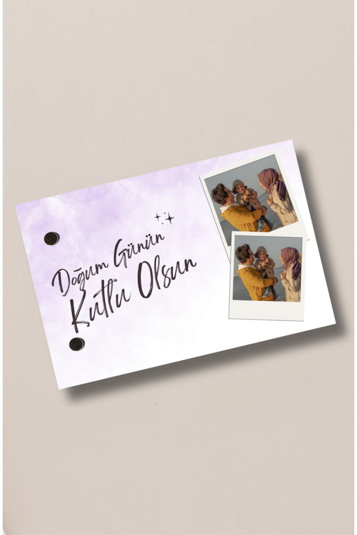 Kişiye Özel Flipbook Mor Doğum Günü 20 Sayfa Fotoğraf Albümü (10x15 cm ) - MementoBoxes