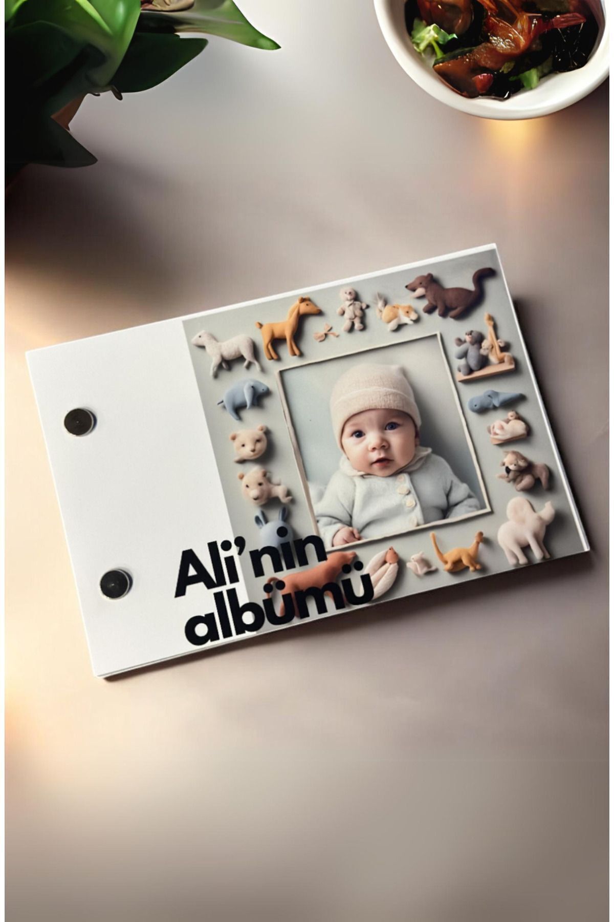 Bebek temalı kişiye özel flipbook fotoğraf albümü