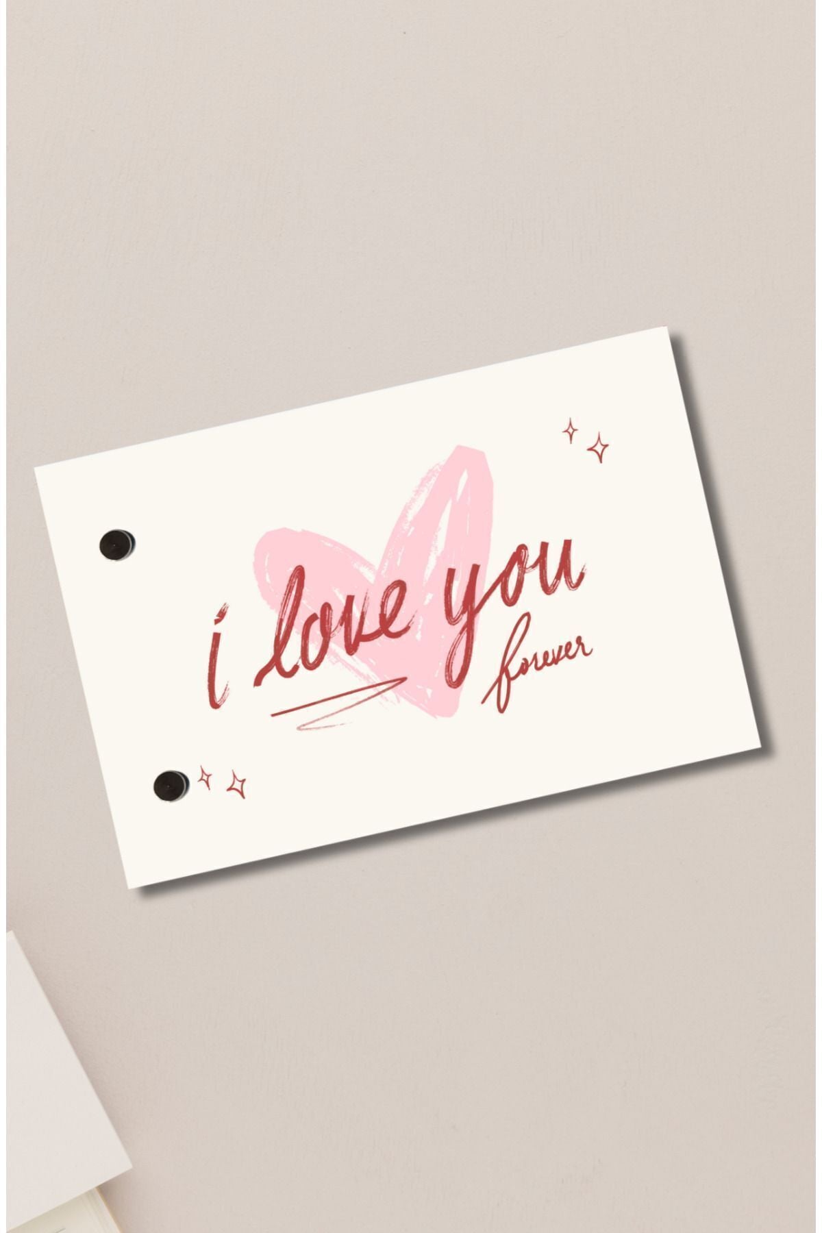 Kişiye Özel Flipbook Love You Temalı 20 Sayfa Fotoğraf Albümü (10x15 cm ) - MementoBoxes